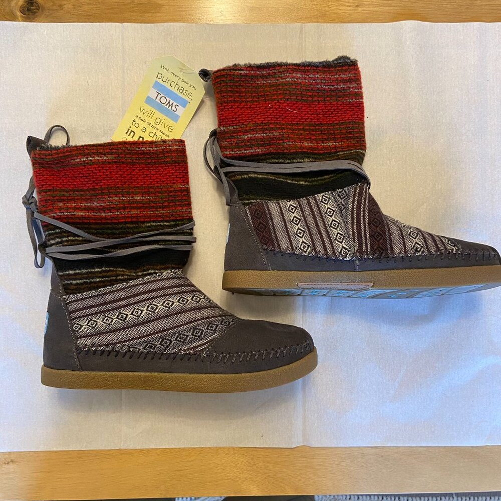 TOMS Nepal Boot - Mixed Woven - Women's Size 6 NWT - Picture 7 of 10